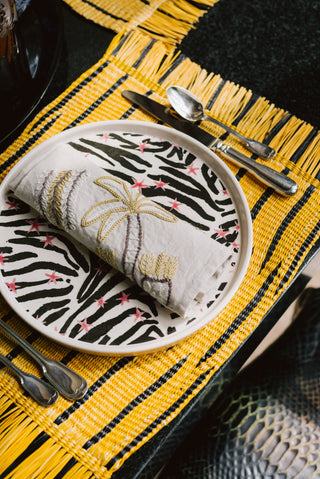 Dinner Plate “Estrellas y Zebra”