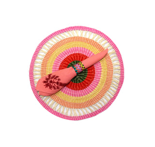 Round Placemat Pink Tones (Set of 2 Units)