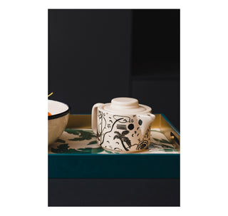 Teapot “Trazos Sicilia Black” (Set of 2)