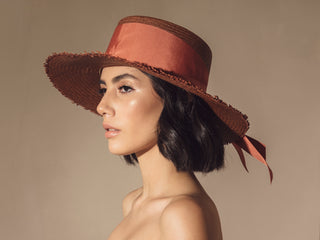 Long Brim Cordovan Hat "Llano Weave"